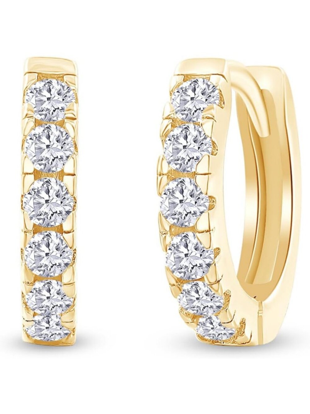 Dainty 18K Gold Plated Cartilage Huggie Hoop Earrings for Women - Stylish & Chic